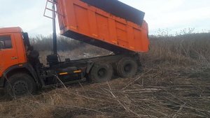 КАМАЗ 65115 перевозка перегноя