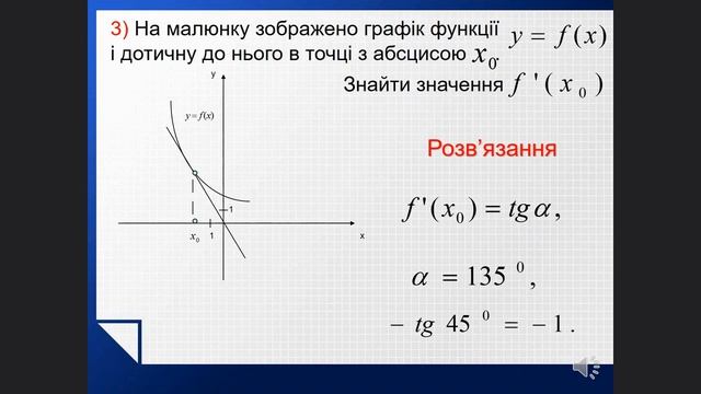 Фізичний і геометричний зміст похідної функції смотреть онлайн