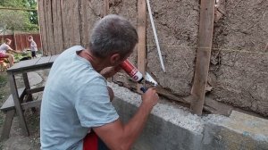 Восстановление очень старого дома! Работаем до ночи!