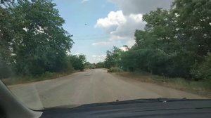 Разбитая дорога в Джанкое Крым