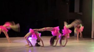 Pretty teen girl dancing