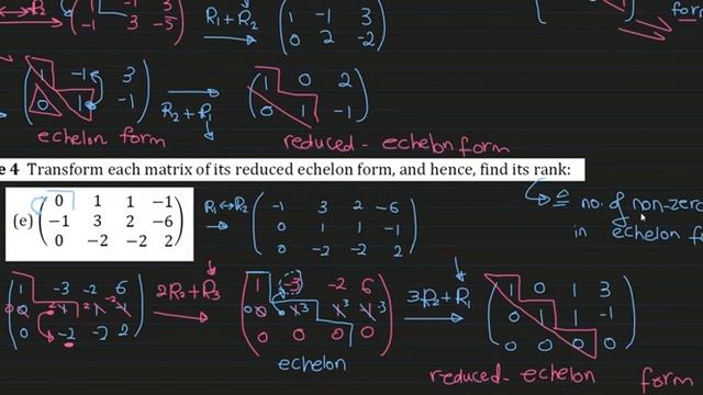 Echelon Form/ Reduced Echelon/ Gauss Elimination Method/ Gauss-Jordan/ Elementary Row Operations смотреть онлайн