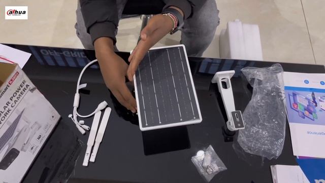 Dahua 4G Solar Power Network Camera unboxing  #dahuacctv #dahuatechnology #solarenergy #cctv