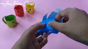 Cara Membuat Gelas/Cangkir dari Kertas Origami |DIY Mini Origami Tea Cup/Origami