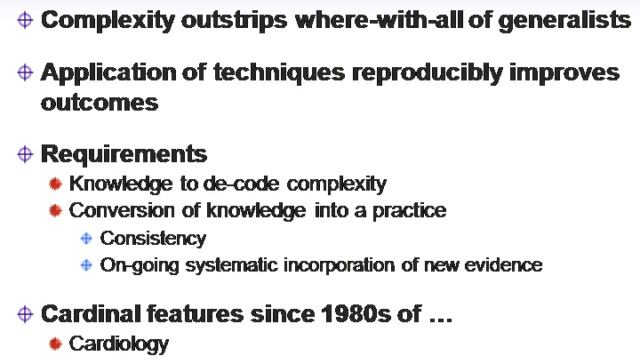 The clinician's mandate- Implementing evidence into clinical practice