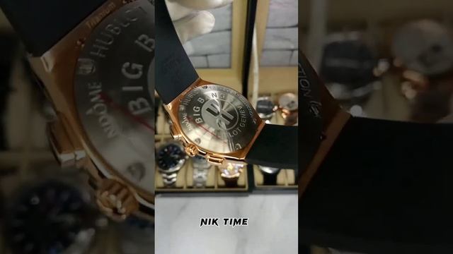 Часы мужские кварцевые с хронографом Hublot ⌚