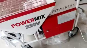 Работа штукатурной станции powermix 230v