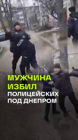 В Каменском мужчина подрался с полицейскими: видео разлетелось по сети