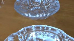 Хрустальная пепельница Чехия СССР