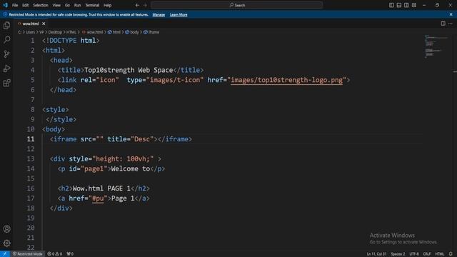 HTML Tutorial for Beginners: 128 HTML Basics Crash Course - HTML Iframe -Height and Width