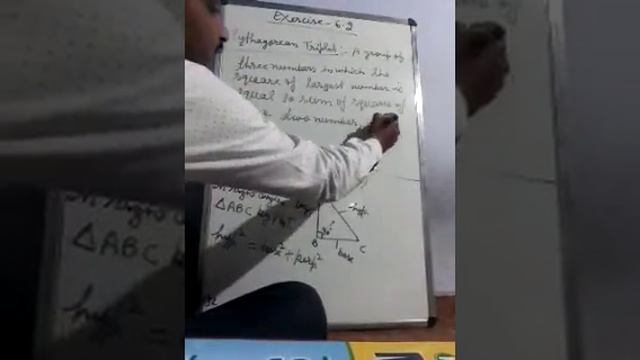 Jkbose class 8th mathematics exercise 6.2 square and pythagorean triplet