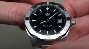 (4K) TAG HEUER AQUARACER DIVER 300M MEN'S WATCH REVIEW MODEL: WAY1110.BA0928