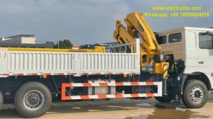 Shacman F3000 375HP truck mounted crane XCMG knuckle boom crane