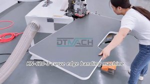 DTMACH KN-620-3 Curve Edge Banding and Trimming Machine #furniture #design #woodworking #kitchen