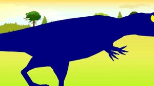 Веселые Динозаврики - мультик про динозавров - Тирранозавр Рекс против Гинанотозавра