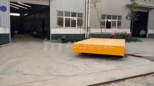 Видео работы безрельсовой электрической тележки