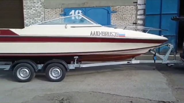 Настройка прицепа спутник Аква 60 под лодку семь метров смотреть онлайн