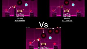 Geometry Dash = Electroman Adventures Full Version (Comparison) (traso56 Vs DavidYT Vs Siggebagge)