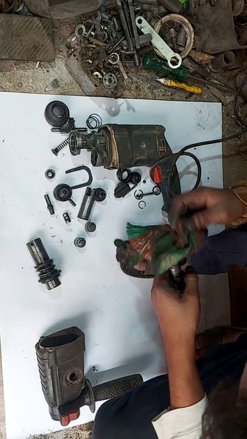 2-26 Hammer Drill Machine Repair ,compressor problem , striker change , piston change