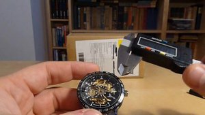 IK Colouring Mechanical Manual and Automatic Self Winding Skeleton Men Watch