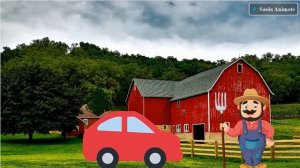 Путешествие красной машинки - веселый мультик для детей.