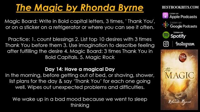 The Magic | Rhonda Bryne | Book Summary смотреть онлайн