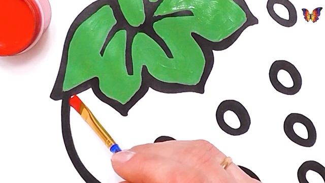 Как нарисовать клубнику. Рисуем одну ягоду смотреть онлайн