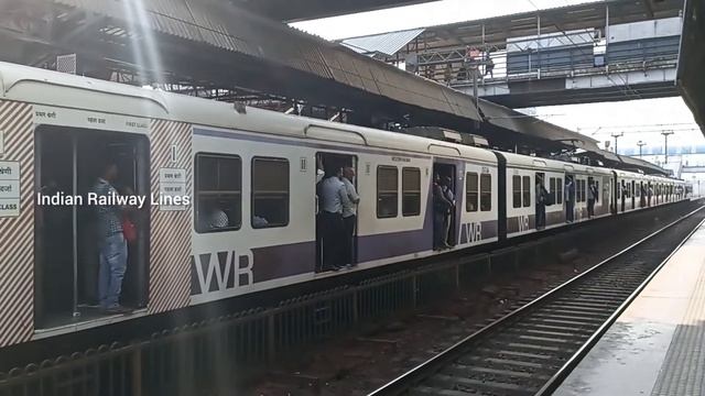 Mumbai EMU Train at GOREGAON Western Railway Line @IndianRailwayLines