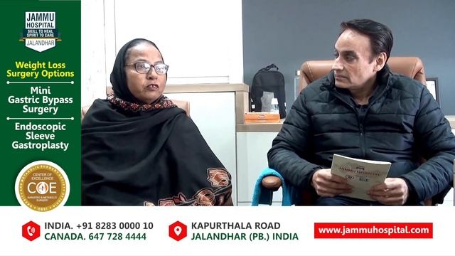 Bariatric Surgery in Punjab | House Wife weight 103 Kg | Lost 33 Kilos in 8 Months | Dr GS Jammu