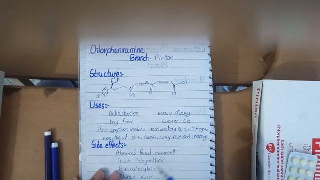 Chlorpheniramine.pharmacist😷