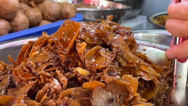 Spicy Traditional Food Market in Hunan, China: Authentic Dishes, Bold Flavors, Rich Meat Selections