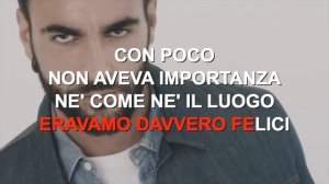 Marco Mengoni - Sai che - Karaoke con testo