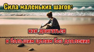 Сила маленьких шагов как двигаться к большим целям