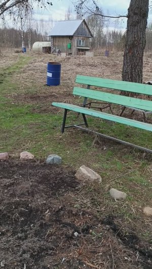 деревенские выходные 14 апреля 2024 года// посадки в теплице// уборка на клумбах