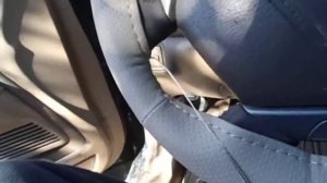 Замена кожи на руле авто.