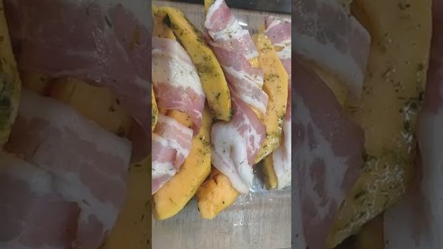 Быстрый рецепт Тыква с беконом смотреть онлайн