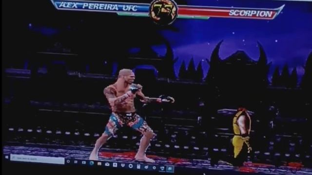 UFC ALEX PEREIRA FATALITY IN MORTAL KOMBAT 😂 🇧🇷 #CHAMA #ufc #mortalkombat fan made