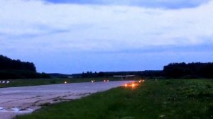 Посадка нового самолёта GN-155