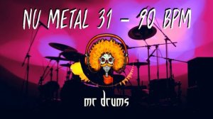 Nu Metal 31 - 90 BPM | Backing Drums | Only Drums