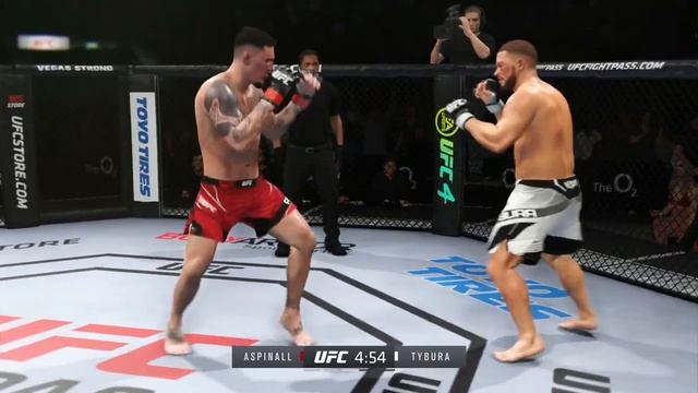 Tom Aspinall vs Marcin Tybura Full Fight - UFC 4 Simulation