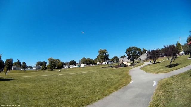 Taking my Moontop M9916 (Syma X11 clone) for a flight.