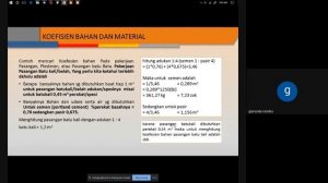 Presentasi Cara Menghitung Koefisien Material dan Alat