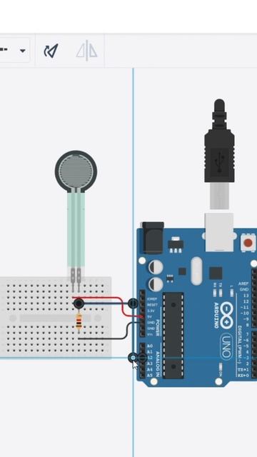 Force Sensor Monitoring: Real-Time Data on Serial Monitor | Tinkercad | 60 second Design Prep