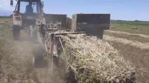 MTZ-82 с пресс-подборщиком Fortschritt K454