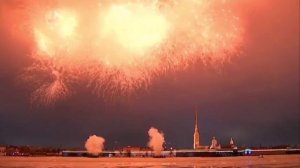 Салют по случаю празднования дня снятия блокады Ленинграда 27.01.25 #спб #питер #салют #память