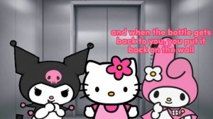 stuck in an elevator 😱😱 /Kuromi, My Melody, Hello Kitty skit