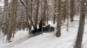 Снегоход Стелс Ставр в гору