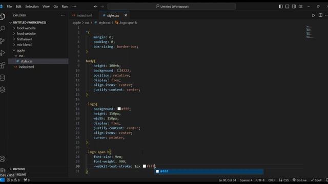 Simple CSS Hover Effects | Apple Logo | Using HTML/CSS - Step By Step смотреть онлайн