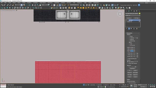 Cleaning Up Meshes and Adding a Cooking Hub to Kitchen Island in 3ds Max