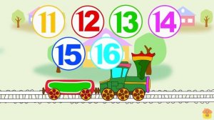 Математика для малышей. Учимся считать от 11 до 20. Развивающий мультфильм. Learn to count 11 to 20